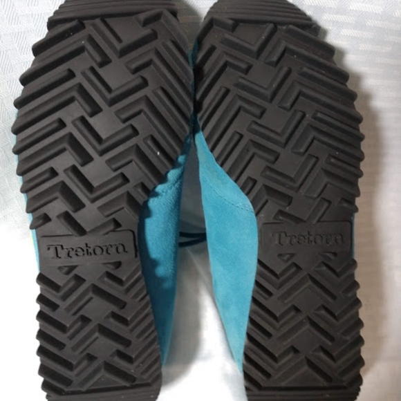 Tretorn Blue Suede Women's Sneaker Never Worn - Picture 5 of 7